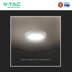 V-Tac VT-61018CCT Mini Pannello LED SMD Rotondo 18W Chip CREE CCT