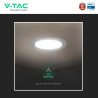 V-Tac VT-61024CCT Mini Pannello LED SMD Rotondo 24W Chip CREE CCT