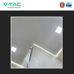 V-Tac VT-61024CCT Mini Pannello LED SMD Quadrato 24W Chip CREE CCT
