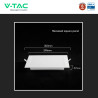 V-Tac VT-61024CCT Mini Pannello LED SMD Quadrato 24W Chip CREE CCT