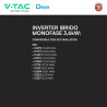 V-Tac Inverter Monofase Ibrido On-Grid / Off-Grid 6kW IP65