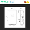 V-Tac Inverter Trifase Ibrido On-Grid / Off-Grid 20kW IP65