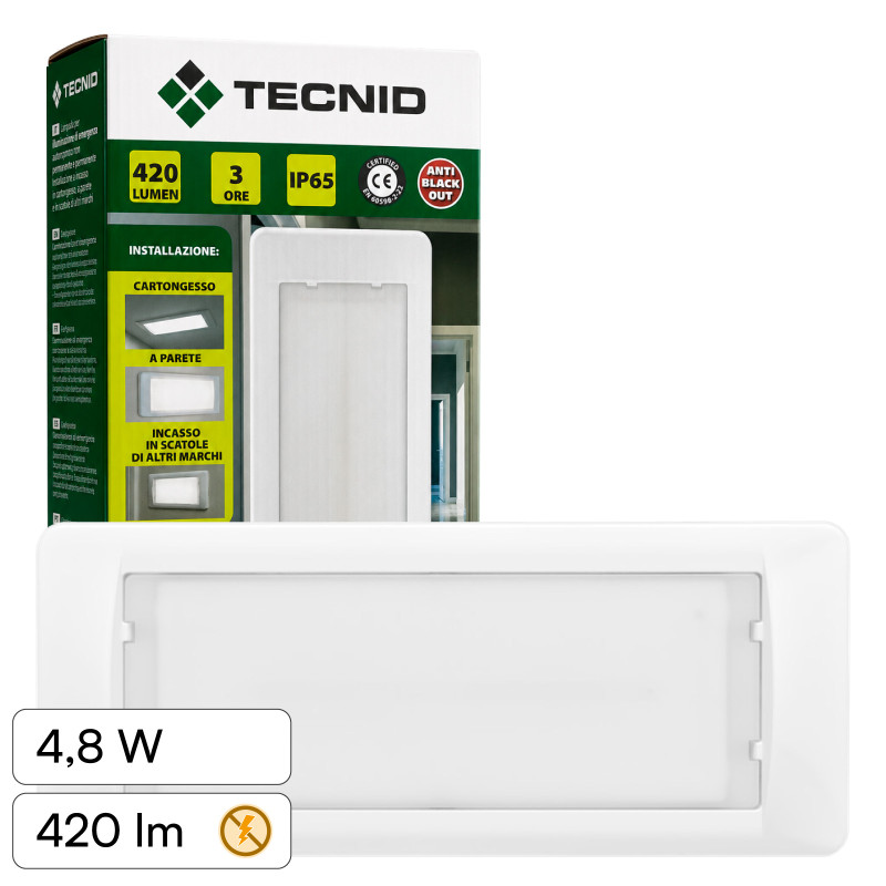 Lampada LED Uscita di Emergenza 2W SMD CREE IP20 V-Tac