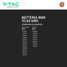 V-Tac Batteria BMS LiFePO4 51,2V 200Ah 10,24kWh Colore Nero