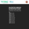 V-Tac Inverter Monofase Ibrido On-Grid / Off-Grid 8kW IP65