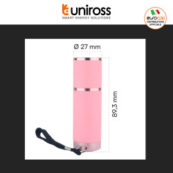 Uniross Torcia LED per Bambini Glow in the Dark Anti-Urto con Laccio