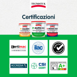 Tecnostuk Muffa K.O. Fondo Antimuffa Termoisolante Igienizzante Bianco