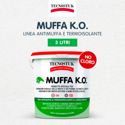 Tecnostuk Muffa K.O. Fondo Antimuffa Igienizzante Termoisolante Bianco