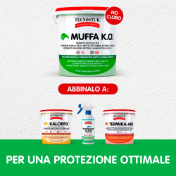 Tecnostuk Muffa K.O. Fondo Antimuffa Igienizzante Termoisolante Bianco