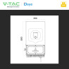 V-Tac Inverter Monofase Ibrido On-Grid / Off-Grid 6kW IP65