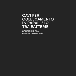 Coppia di Cavi Rosso e Nero per Collegamento Batterie Bassa Tensione