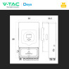 V-Tac Deye Inverter Monofase Ibrido On-Grid / Off-Grid 5kW IP65