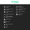 V-Tac Batteria BMS LiFePO4 51,2V 200Ah 10,24kWh Colore Nero