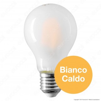 V-Tac VT-1935 Lampadina LED E27 6W Bulb A60 Frost Cross Filament -