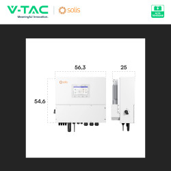 V-Tac Inverter Trifase Ibrido On/Off-Grid 20kW CEI 0-21 0-16