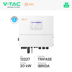 V-Tac Inverter Trifase Ibrido On/Off-Grid 20kW CEI 0-21 0-16