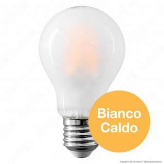 V-Tac VT-2047 Lampadina LED E27 7W Bulb A60 Frost Cross Filament -