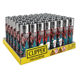 Clipper Large Accendino a Pietrina Burning Leaves 48 Accendini