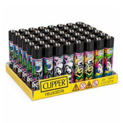 Clipper Large Accendino a Pietrina Graffiti Glow - 48 Accendini