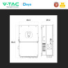 V-Tac Deye Inverter Monofase Ibrido On-Grid / Off-Grid 18kW IP65