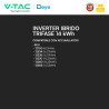 V-Tac Deye Inverter Trifase On-Grid / Off-Grid 14kW IP65