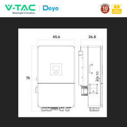 V-Tac Deye Inverter Trifase On-Grid / Off-Grid 14kW IP65