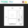 V-Tac Deye Inverter Trifase On-Grid / Off-Grid 14kW IP65