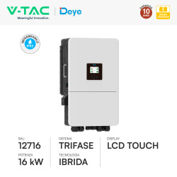 V-Tac Deye Inverter Trifase On-Grid / Off-Grid 16kW IP65
