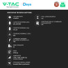 V-Tac Deye Armadio Rack 5 Accumulatori BMS LiFePO4 261 kWh + Inverter