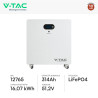V-Tac Batteria BMS LiFePO4 51,2V 314Ah 16,07kWh Garanzia 10 Anni