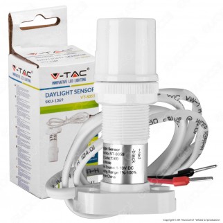 V-Tac VT-8059 Sensore di Luce Ambientale Daylight 0-10V - SKU 1369