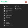 V-Tac VT-91600 Batteria BMS Rack LiFePO4 9,6kWh Garanzia 10 Anni