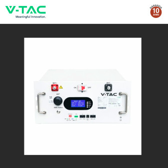 V-Tac VT-91600 Batteria BMS Rack LiFePO4 9,6kWh Garanzia 10 Anni