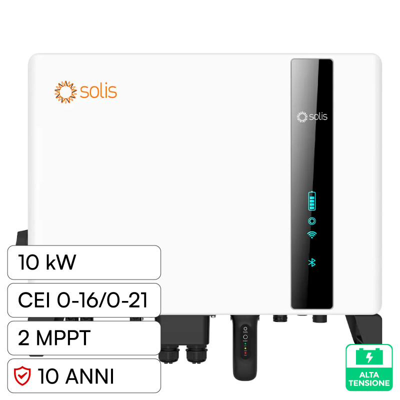 V-Tac Inverter Trifase Ibrido 10kW CEI 0-21 e 0-16