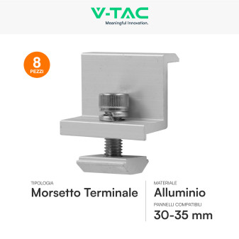 Kit Struttura Montaggio 10 Pannelli Solari Fotovoltaici V-Tac