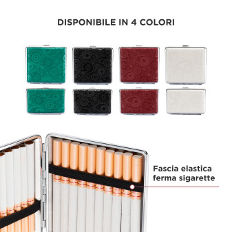 Champ Astuccio Porta Sigarette in Metallo Fantasia Mandala - Box da 12