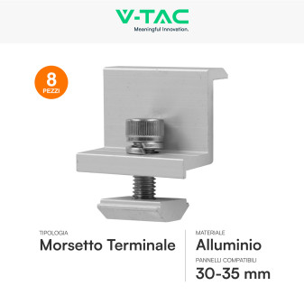 Kit Struttura per Montaggio 8 Pannelli Solari su Lamiera Grecata