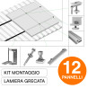Kit Struttura per Montaggio 12 Pannelli Solari su Lamiera Grecata