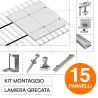 Kit Struttura per Montaggio 15 Pannelli Solari su Lamiera Grecata