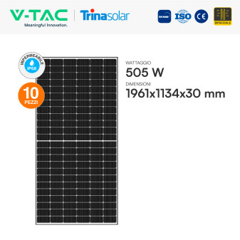 10 Pannelli 505W + Inverter Trifase 10kW + Batteria 16,07kWh + Zavorra