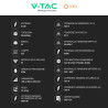 V-Tac Inverter Monofase Ibrido On-Grid / Off-Grid 6kW IP66