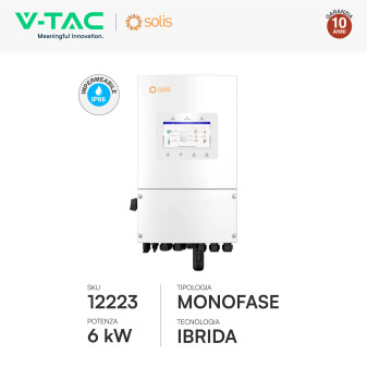Set 12 Pannelli Solari 505W + Inverter 6kW + Batteria V-Tac