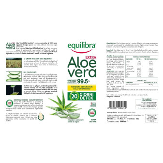 Equilibra Integratore per la Depurazione Aloe Vera Extra 99,5%