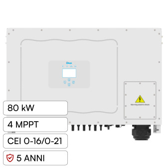 V-Tac Deye Inverter Trifase On-Grid 80kW IP65 CEI 0-21