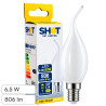 Bot Lighting Shot Lampadina LED E14 6,5W Candela C35 Vetro Bianco