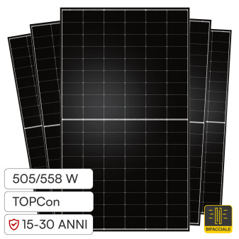 TW Solar Pannello Solari Fotovoltaici 505W TIER 1 TOPCon IP68