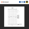 TW Solar Pannello Solari Fotovoltaici 505W TIER 1 TOPCon IP68