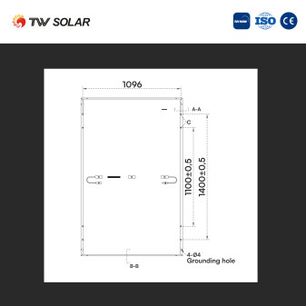 TW Solar Pannelli Solari Fotovoltaici 470W TIER 1 TOPCon IP68