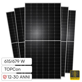 TW Solar Pannello Solari Fotovoltaici 615W TIER 1 TOPCon IP68