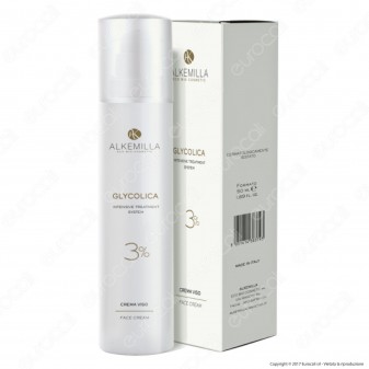 Alkemilla Glycolica Crema Viso 3% Anti-age e Anti-macchie - Flacone